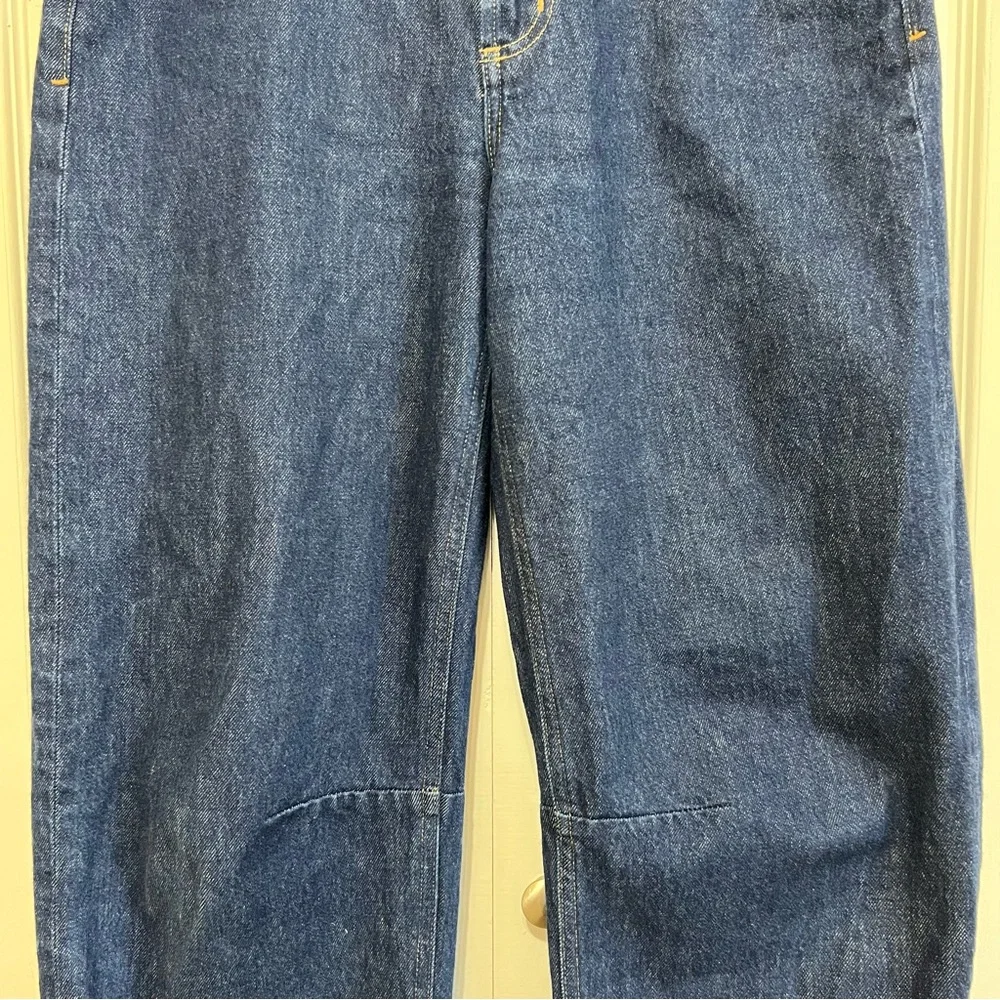 Citizens Of Humanity Navy Wide Leg Jeans - Picture 6 of 16